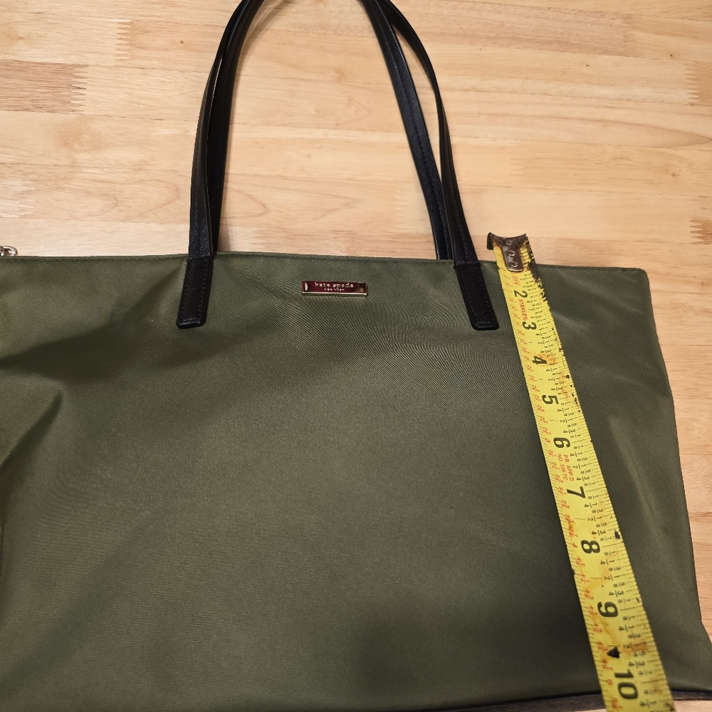 Kate Spade Olive Green Tote Bag - Picture 15 of 16